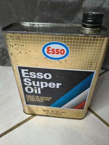 Ancien bidon huile esso - bidon,