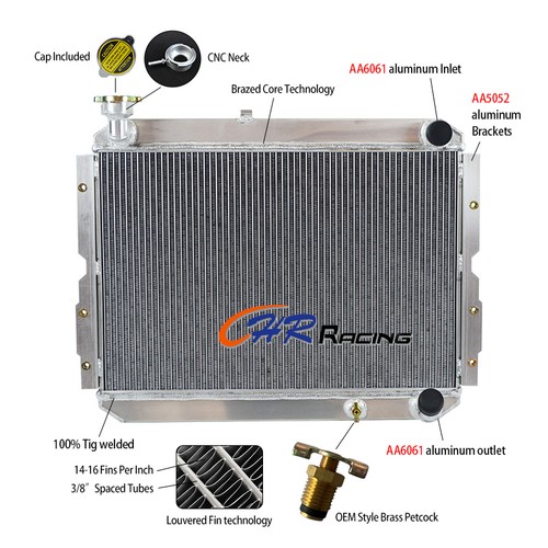 3row aluminum radiator - aluminum,