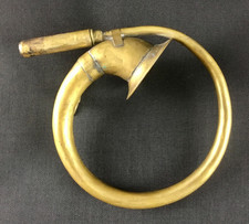 Klaxon laiton cuivre circulaire voiture ancienne tacot ancêtre