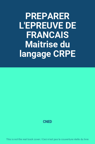 Preparer epreuve francais - l'epreuve, de