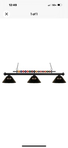 Billiard light matte black - light,