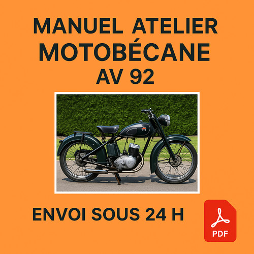 Manuel atelier motobécane - motobécane, av
