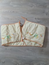 Tour de lit bébé jaune