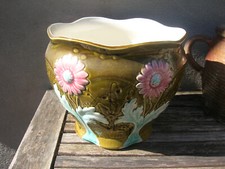ancien cache pot en barbotine