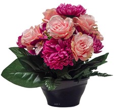 Vasque d'orchidées fleurs