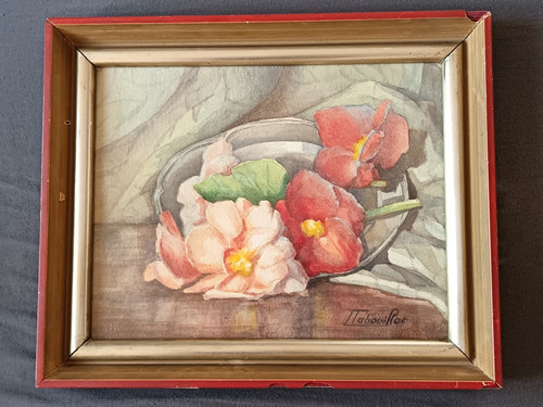 Aquarelle signee tabouillot - aquarelle, l.tabouillot