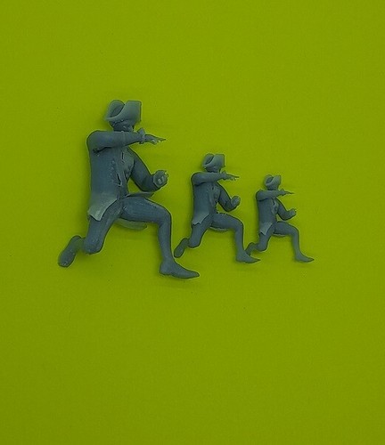 Figurine officier agenouillé