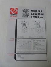 Prospectus moteur fixe bernard - prospectus,
