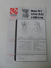 prospectus moteur fixe BERNARD