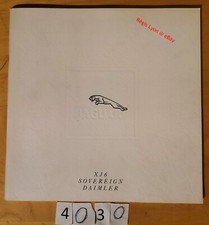 JAGUAR XJ6/ SOVEREIGN/ DAIMLER/ V12/ DOUBLE SIX Prospectus 60 pages 1990 Fr