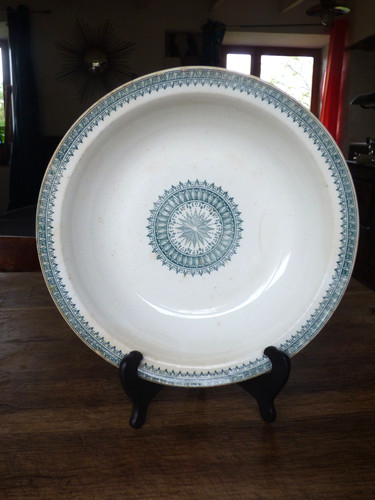 Ancien plat creux creil - plat,