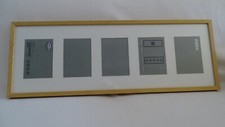 1 cadre Ribba (Ikea) 30x88cm  pour 5 photos 12x17cm (passe-partout) moitié prix