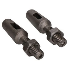 2 x pattes de hayon fendues pour remorque camion dropside filetées auto-couleur