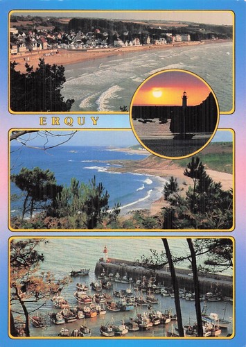 Erquy plage port - et,