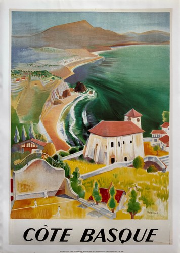 Côte basque affiche - basque,