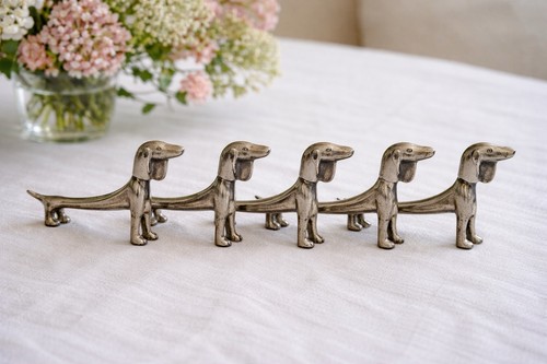 Porte couteaux vintage chiens - porte,
