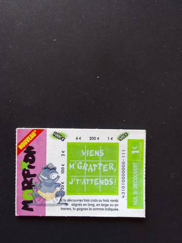 Lot tickets morpion - 4,