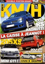 KM/H n°75 06/2016 CIVIC R EK9/FD2 CLIO RS 205XS PORSCHE 944 LANCIA MONTE CARLO
