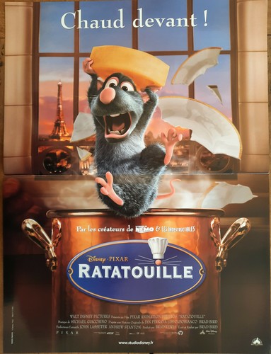Affiche ratatouille disney - affiche,
