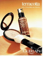 Publicité Advertising  0817  1994  Guerlain maquillage Terracotta