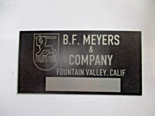 Plaque signalétique f - signalétique, b.f