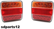 2 Feux Arrière 12V LED Universels Pour Camper Remorque Camion Caravane Marque E4
