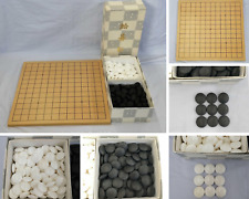 Pierres Clam Go avec set de planche Goban Goishi Easy Go board du Japon