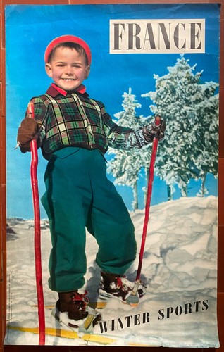 Affiche tourisme france winter - affiche,