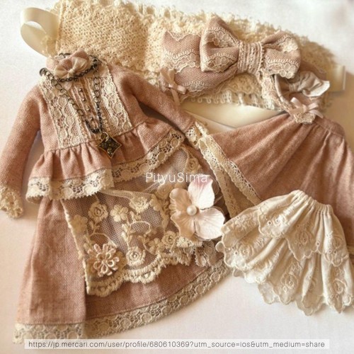 Pullip outfit dull pink - outfit/dull,