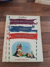 WALT DISNEY BLANCHE NEIGE LES ENFANTS DE BANBI CENDRILLON grand album d'or 1962