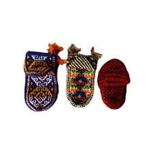 Chaussons-Bottines Turkmènes en Laine – Montants Cheville – Fait Main – UNISEXE 