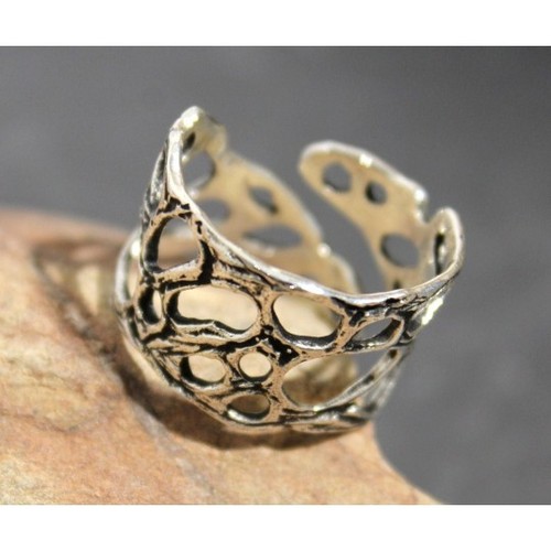 Toulhoat bague ouverte algue - bague,