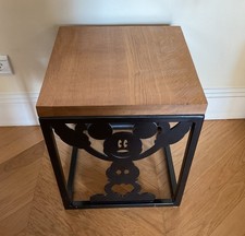 Table basse carrée MICKEY métal et chêne