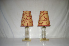 LAMPE duo - cristal ; bronze - design 30 - 40