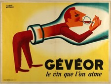 AFFICHE   POSTER   GEVEOR VIN