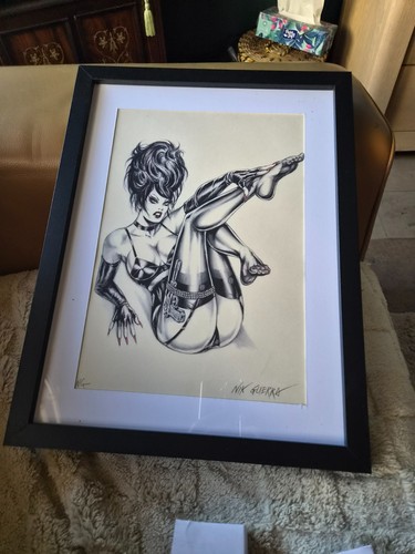 Dessin original signé nik - signé,