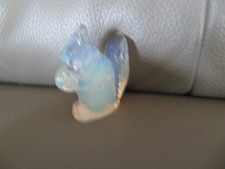 Murano petit écureuil en verre opalescent