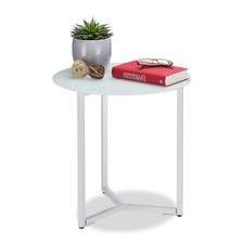 Table d'appoint ronde en verre