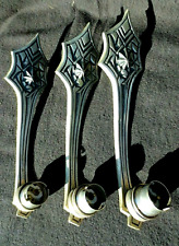  * 3 Montures de SUSPENSION en bronze nickelé - ART DECO - 1930 - 