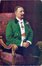 Kaiser Wilhelm  Vintage silver print. Postcard.Frédéric Guillaume Victor Alber