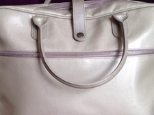 BESACE TEXIER ECRUE . TBE .(G/D) D