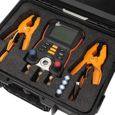 Digital Manifold Gauge High Accuracy 2 In 1 Pressure Temperature Tester Air