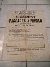 Rare affiche ancienne - rare, 19ème