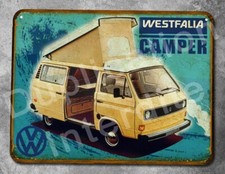 Plaque metal vintage VW Westfalia Camper T3