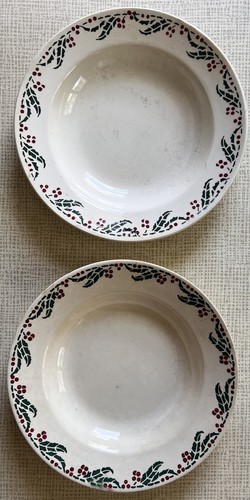 Assiettes creuses anciennes - assiettes,