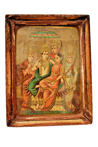 Vintage lithographie par ravi - lithographie,