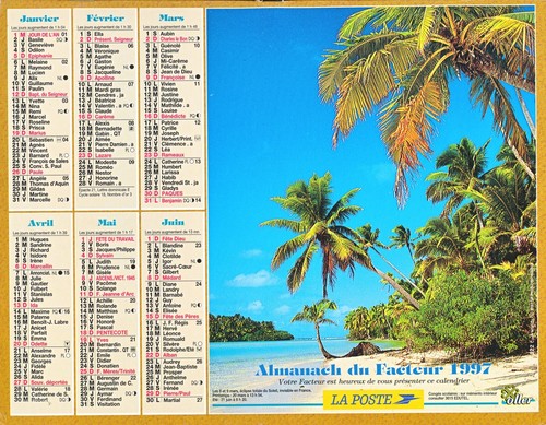 Calendrier oller 1997 - 1997,