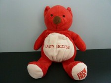 L1- DOUDOU PELUCHE OURS ROUGE