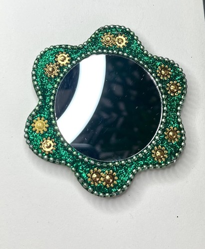 Petit miroir sac indien - miroir, sac,