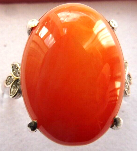 Bague cornaline naturelle - bague,